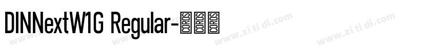 DINNextW1G Regular字体转换
